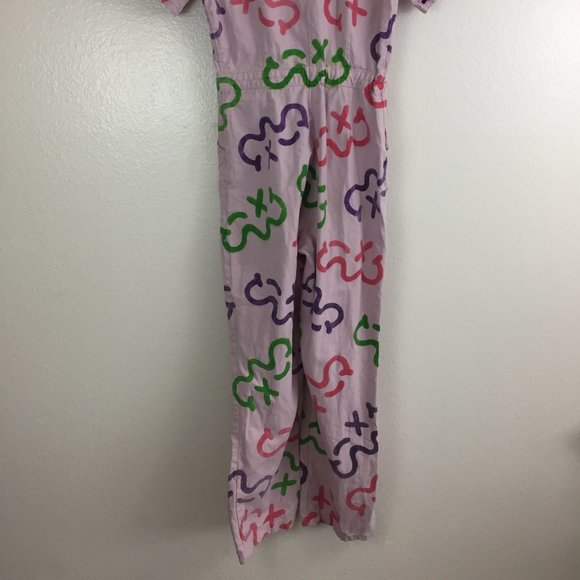 BDG Urban Outfitters Lavender/Purple MultiColor Print Zip Front Jumpsuit - Picture 13 of 15
